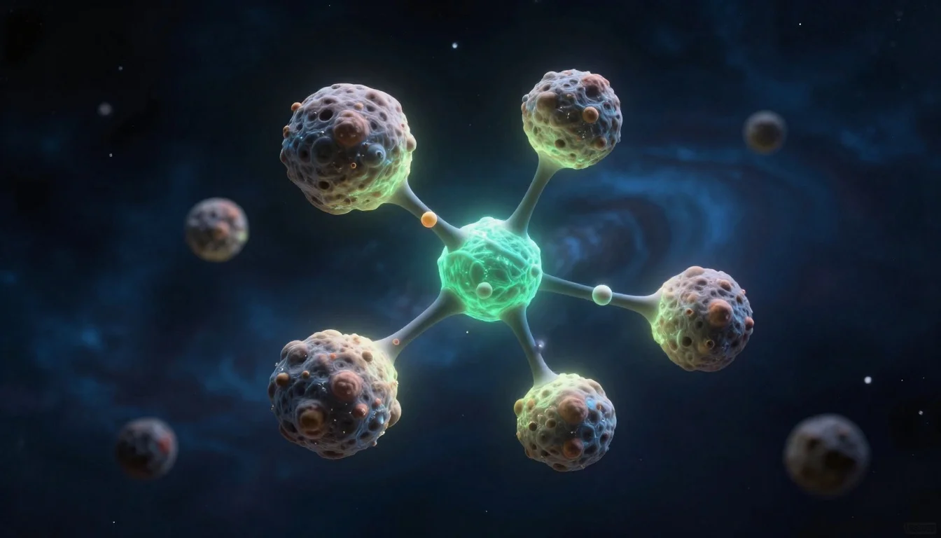 Methanol molecules surrounding an icy comet nucleus in space