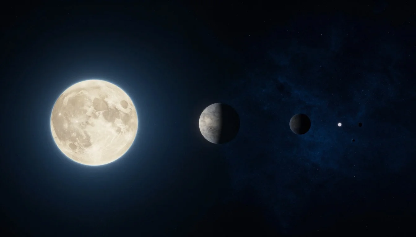 Three interstellar objects at vastly different distances from the Sun